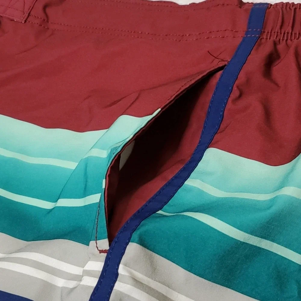 Men's George Striped Hybrid Board Shorts